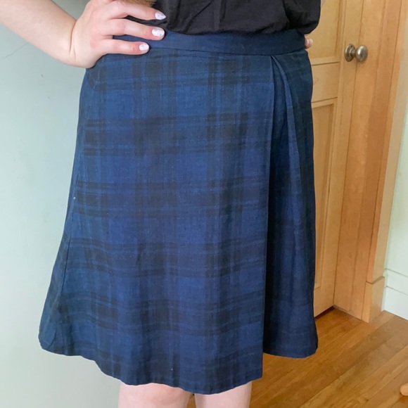 Gap Cotton Plaid Short Skirt, Size L - Picture 8 of 12